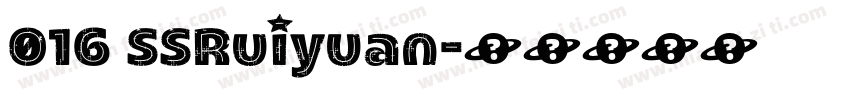 016 SSRuiyuan字体转换